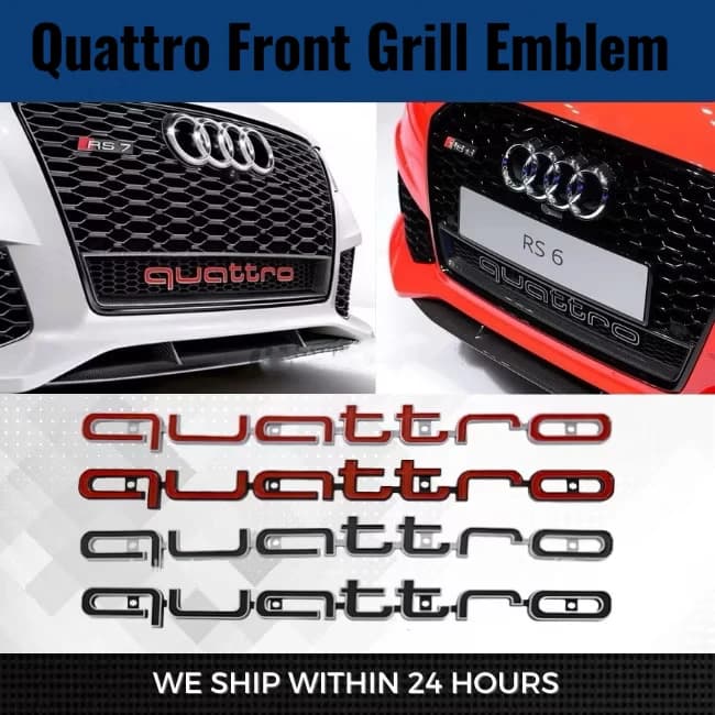 Akcesorium samochodowe Quattro Emblem ABS Car Front