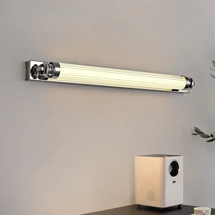 Minimalist Silver Black LED Wall Light Bathroom Lamp Mirror Front Light 110v 220v Modern Simple Sconce Wall Lamp Aisle Corridor