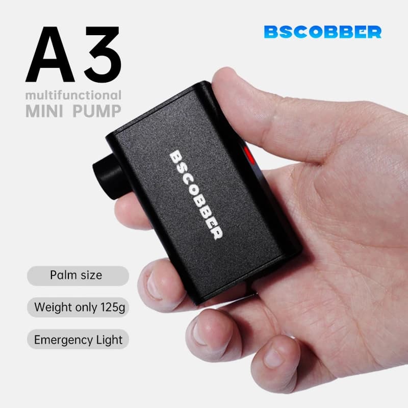 Portable Mini Pump for Bike Tires - Mini Air Compressor Cycling Tire Inflator 100PSI - Mountain Bike Road Bicycle Tire Pump