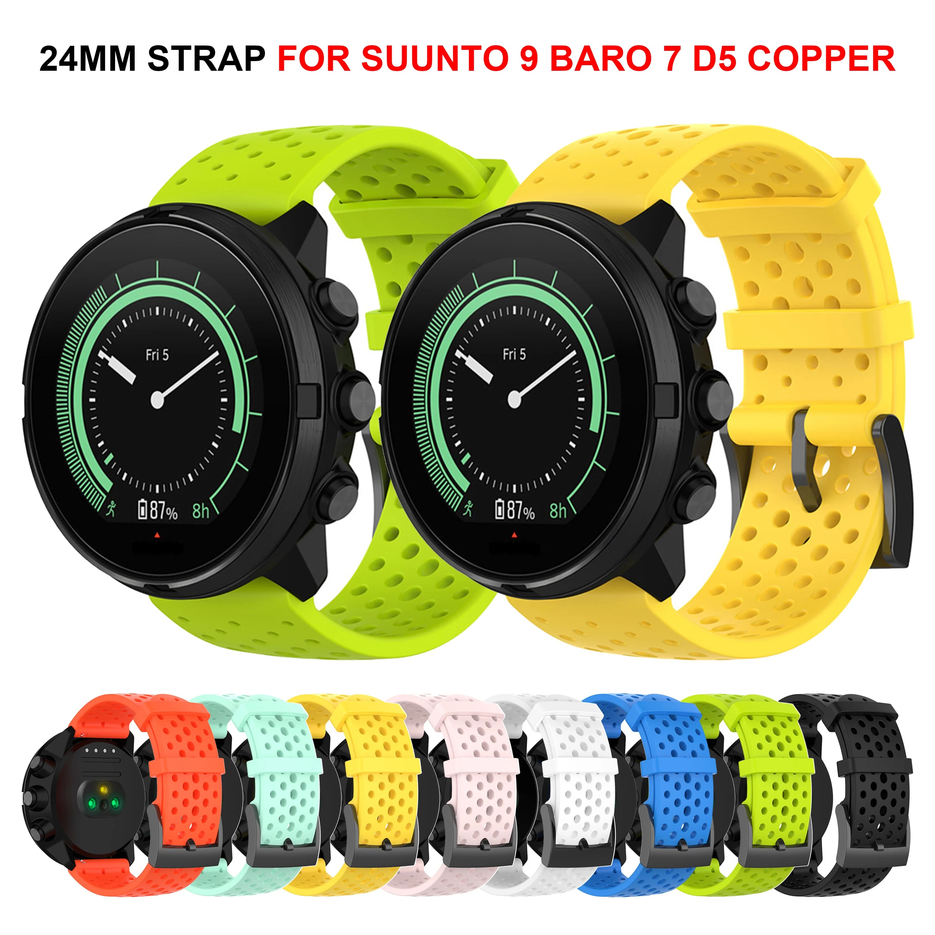 Smartwatch 24mm Silicone Strap SUUNTO BARO