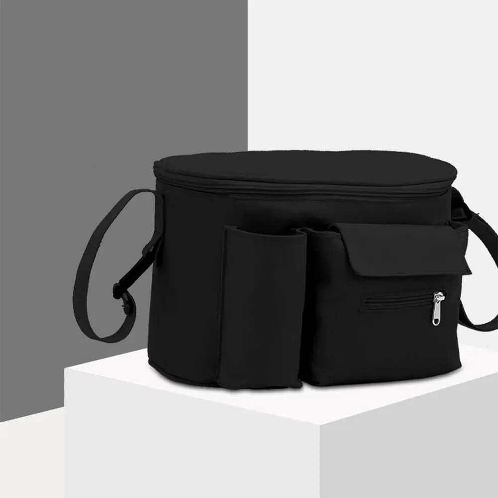 Large Capacity Baby Stroller Bag Cartoon Oxford Cloth Diaper Bag Organizer Portable Multiple Pockets Mummy Storage Bag Outdoor