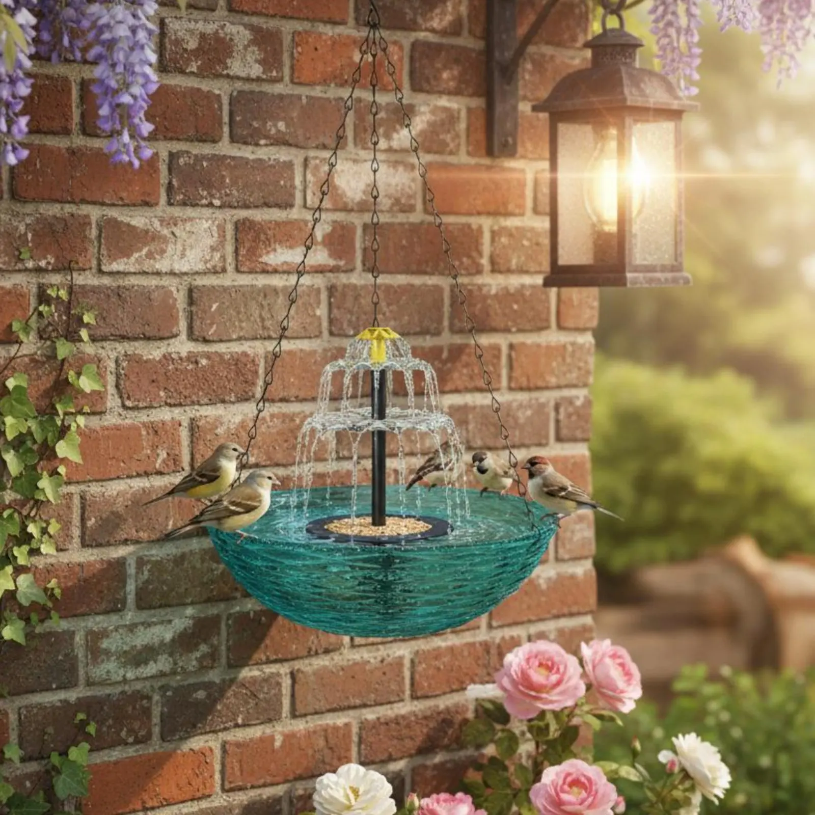Decorative bird bath