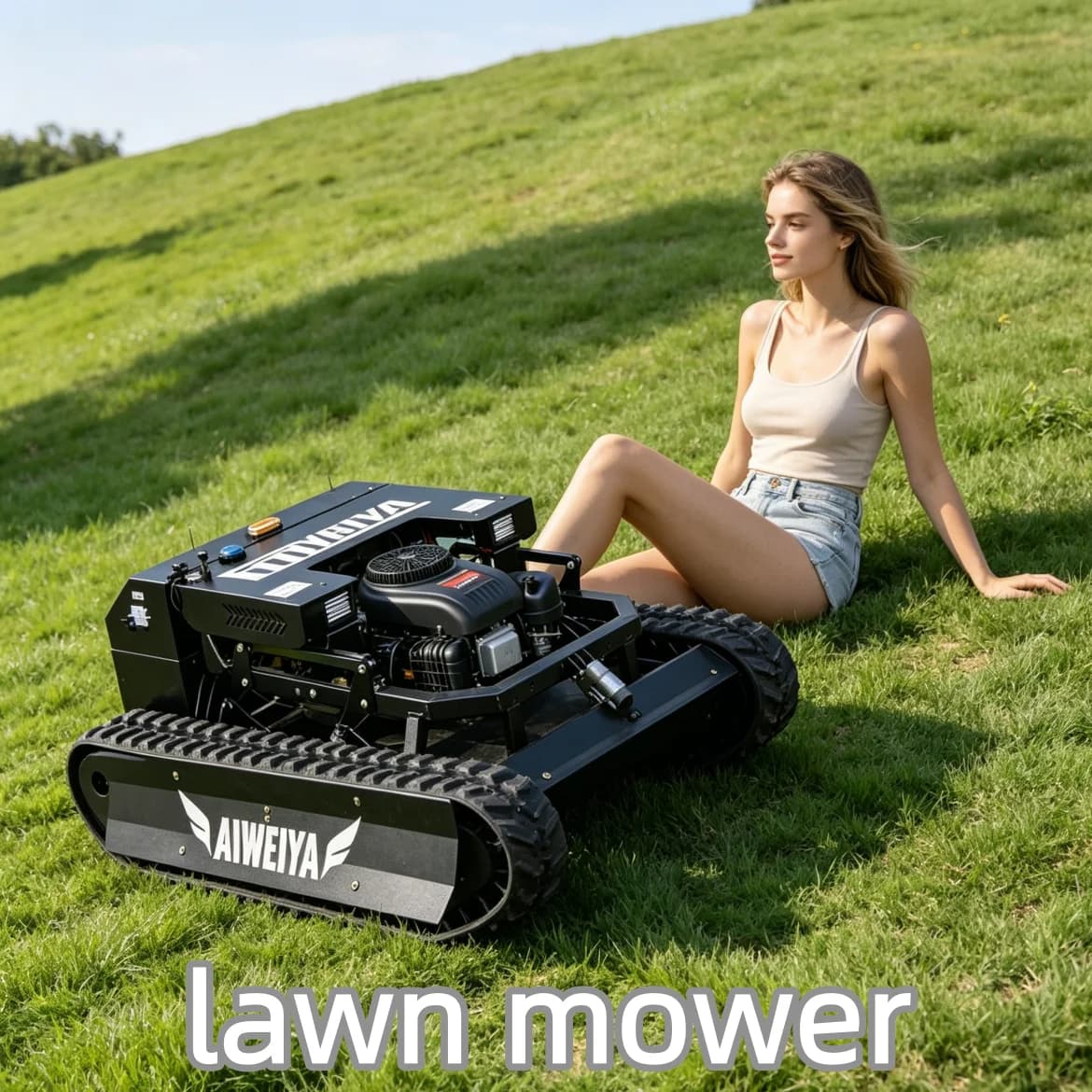 Customized Lawn Mowers for Sale Petrol Lawn Mower High Power Gas Powered Hand Push Lawn Mower for Garden
