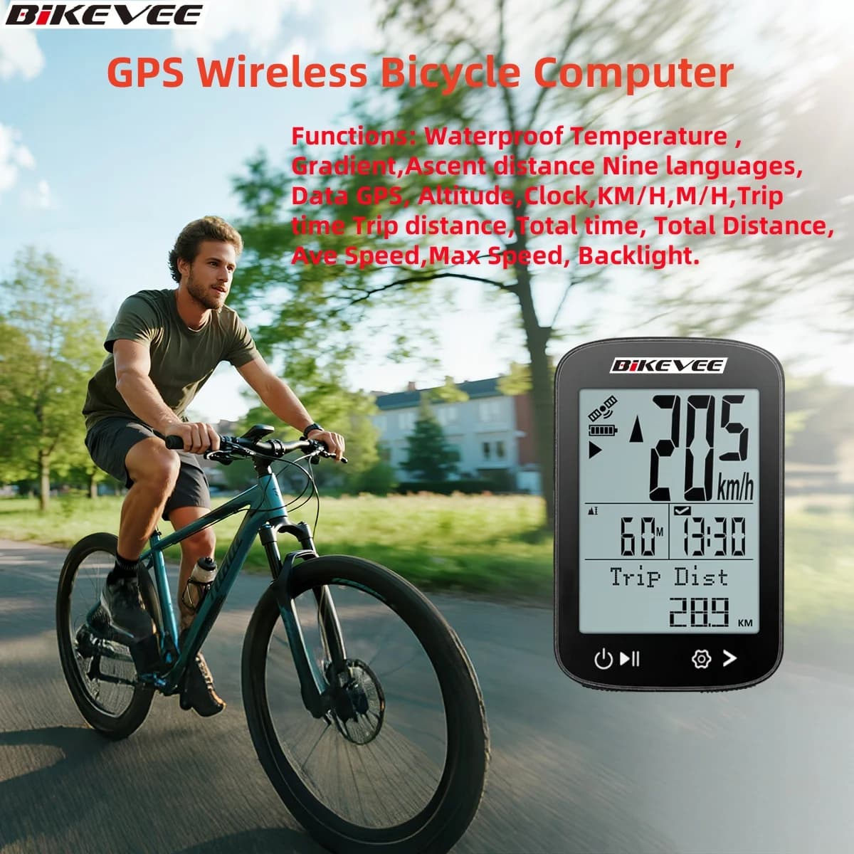 Akcesorium rowerowe GPS Bike Cycling Computer Multilanguage