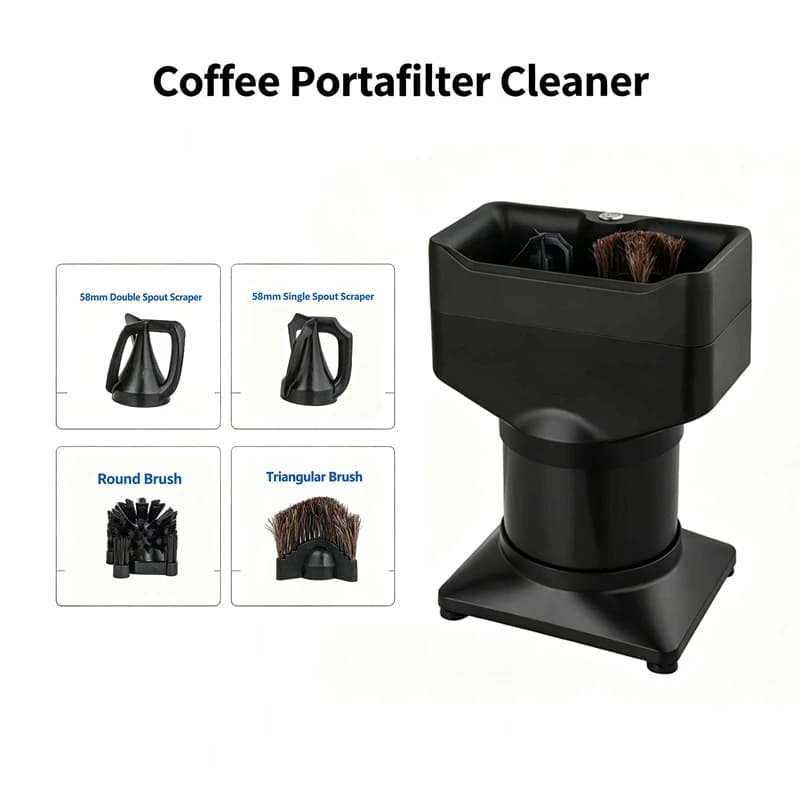 HomeWise Automatic Portafilter Cleaner 3L 51/58mm Coffee Filter Basket Portafilter Cleaner for Espresso Machine Café Barista