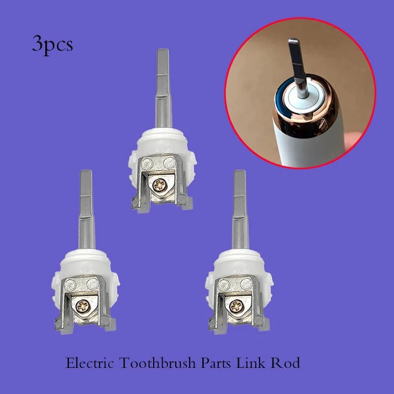 3pcs HX6310/HX6530/HX6512/HX6610/HX6710/HX6910/HX9140/HX9340 Flat Head Waterproof Electric Toothbrush Parts Repair Link Rod