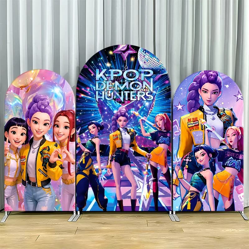 Wyposażenie domu Kpop Demon Hunters Arch Backdrop