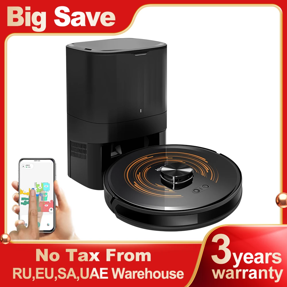 Robot Vacuum Cleaner K30 Self-cleaning Dustbin, Dual Lidar, UV Spot Cleaning, 240 Mins Runtime, Auto Smart Carpet Floor Washing