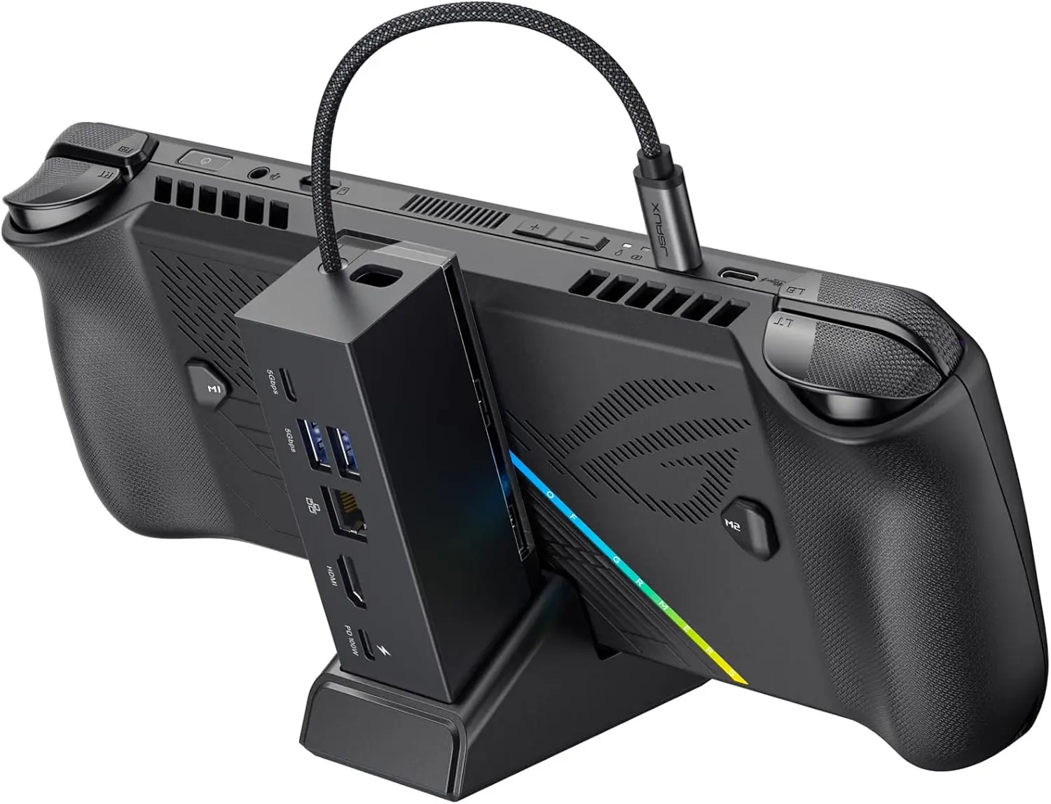 Docking Station for Legion Go, 6-in-1 Legion Go Dock with HDMI 4K@120Hz,Gigabit Ethernet, Dual USB-A 3.2 Gen 1, PD 100W Charging