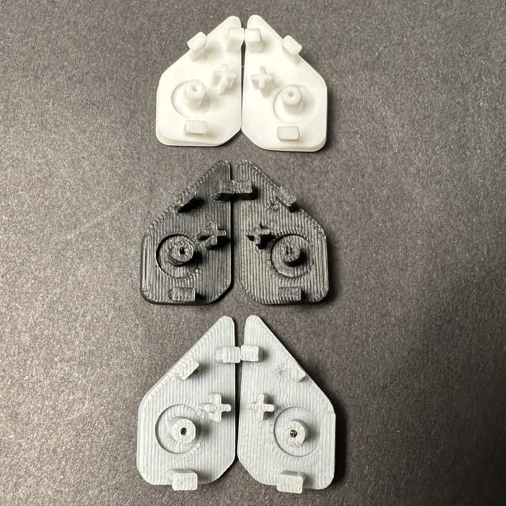 Flat Back Buttons for Rog Ally Handheld Game Console Replacement Part 3D Printing Comfortable Feel Easier to Grasp 3 Colors