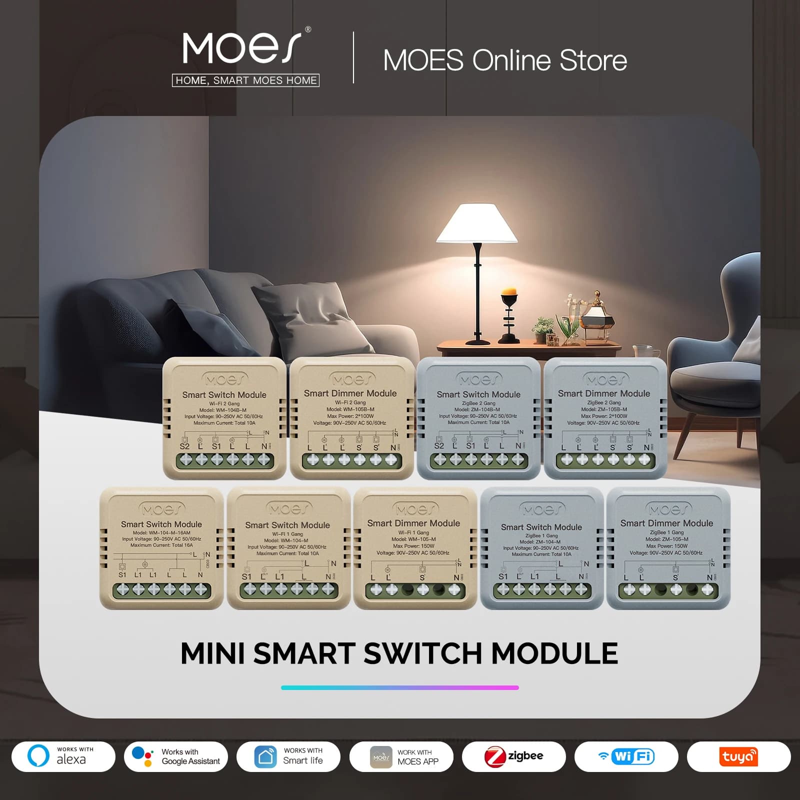 Narzędzie warsztatowe MOES Tuya Module DIY Light