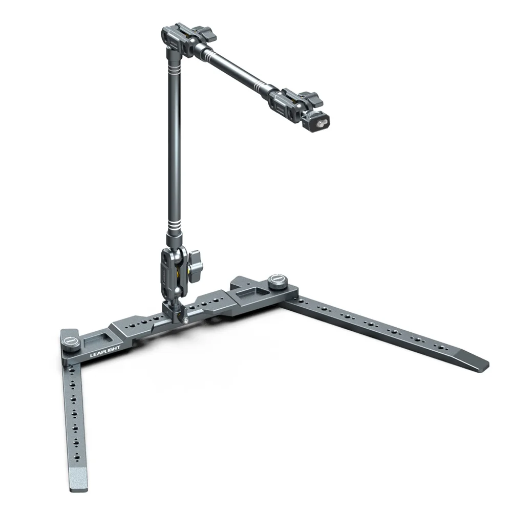 LEAPLIGHT Desktop Tripod Aluminum Overhead Stand Photography Tripod w 1/4 for Camera Phone Tablet Shooting Recording Video Live