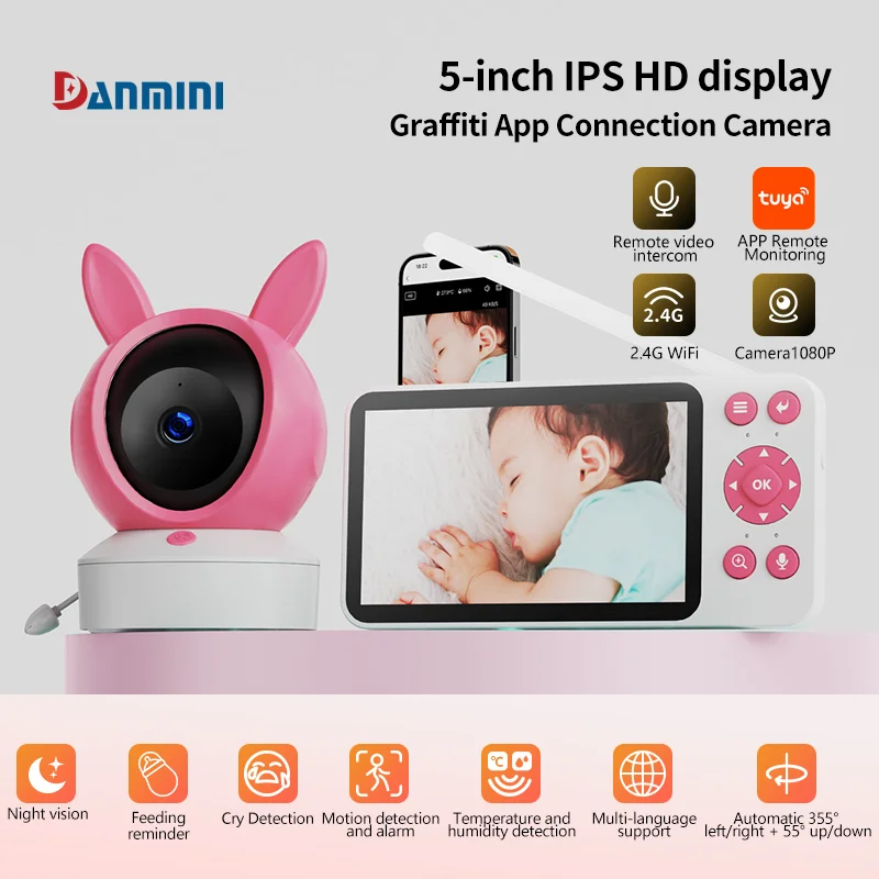 Monitor DANMINI Baby Monitor Security Protection