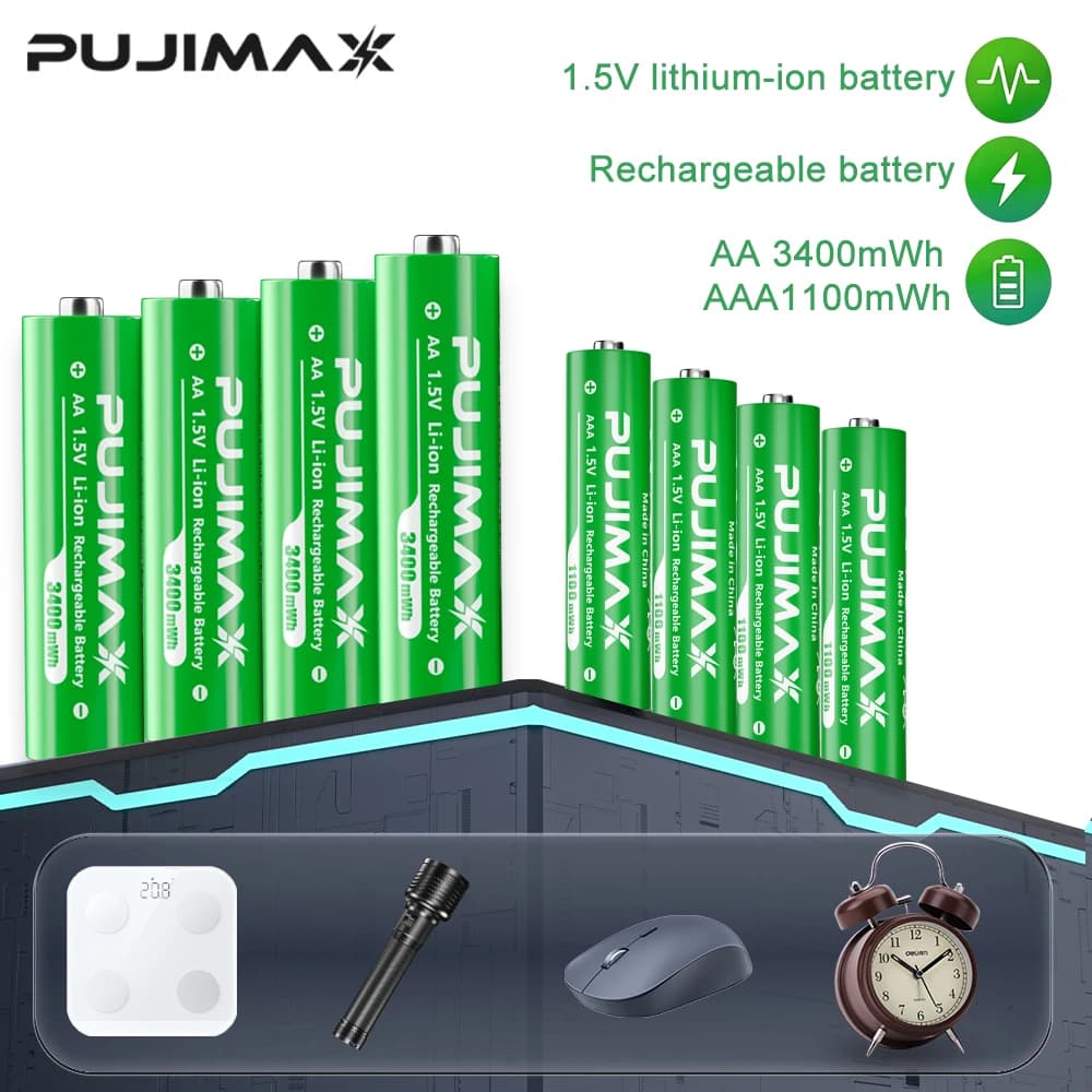 Urządzenie elektroniczne PUJIMAX Rechargeable Battery 1.5V Lithium-ion
