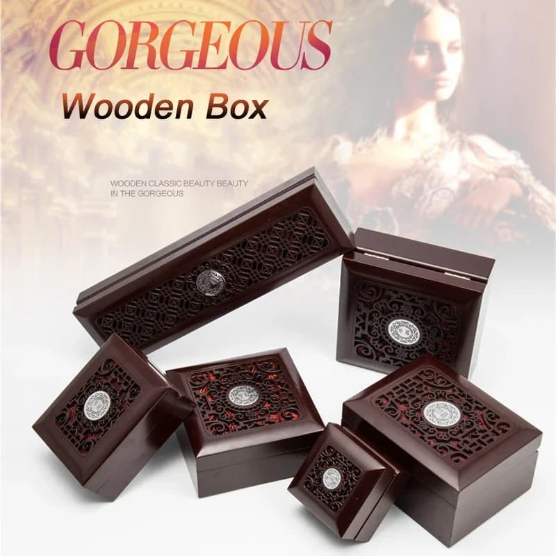 Organizer domowy Wooden Vintage Storage Box Waxed