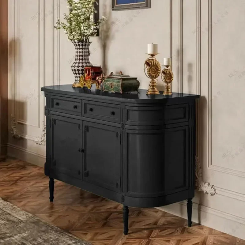 -Living Room Cabinet Vintage Nordic Green Home Organization Cabinets Wooden Shoe Display Drawer Armoires De Salon Home Furniture
