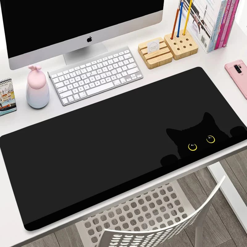 Keyboard Kawaii Kitten Mouse Pad Large