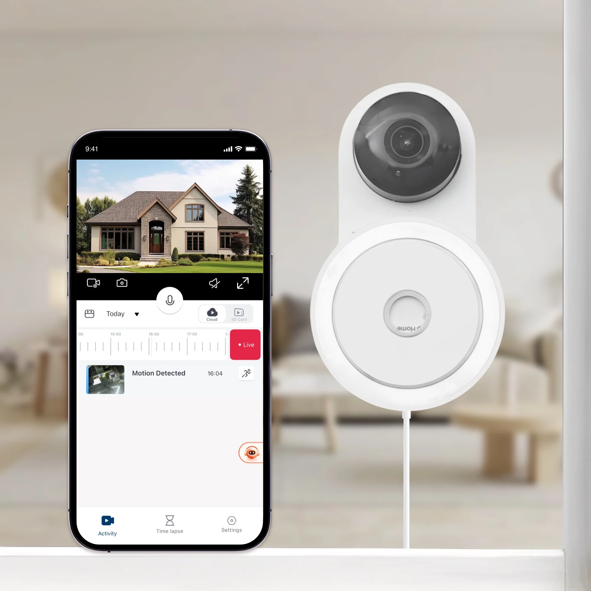 Smart Window Camera 2K YI Pro 2.4GHz WiFi Indoor IP Camera For Home Security Night Vision Motion Detection 24/7 Recording
