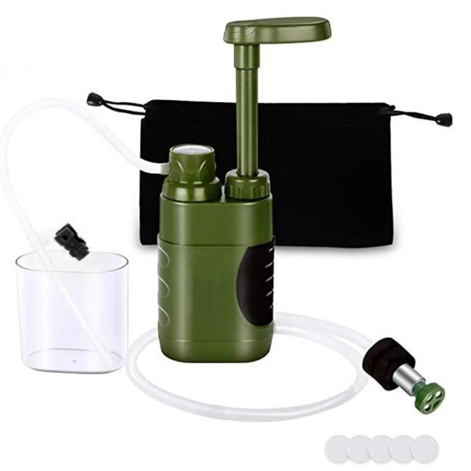 Personal Water Filter Water Purifier Survival Emergency 0.01 Micron Portable Water Purifying Device for Hiking, Camping, Travel