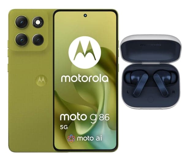 Zestaw Motorola moto g86 5G 8/256GB Golden Cypress 120Hz z Moto Buds